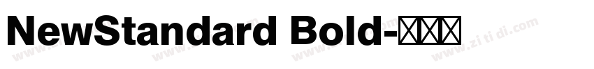 NewStandard Bold字体转换